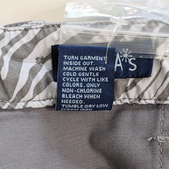 DELIA*S, Vintage Y2K, Bleeker Flared Khakis, Gray, Size 13/14 Petite. - Picture 10 of 11